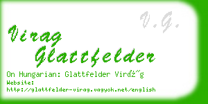 virag glattfelder business card